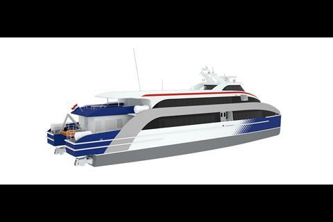 Translating a 40m, 450 pax DFF4010 fast ferry into a carbon fibre design could do more than just bring down structural weight.